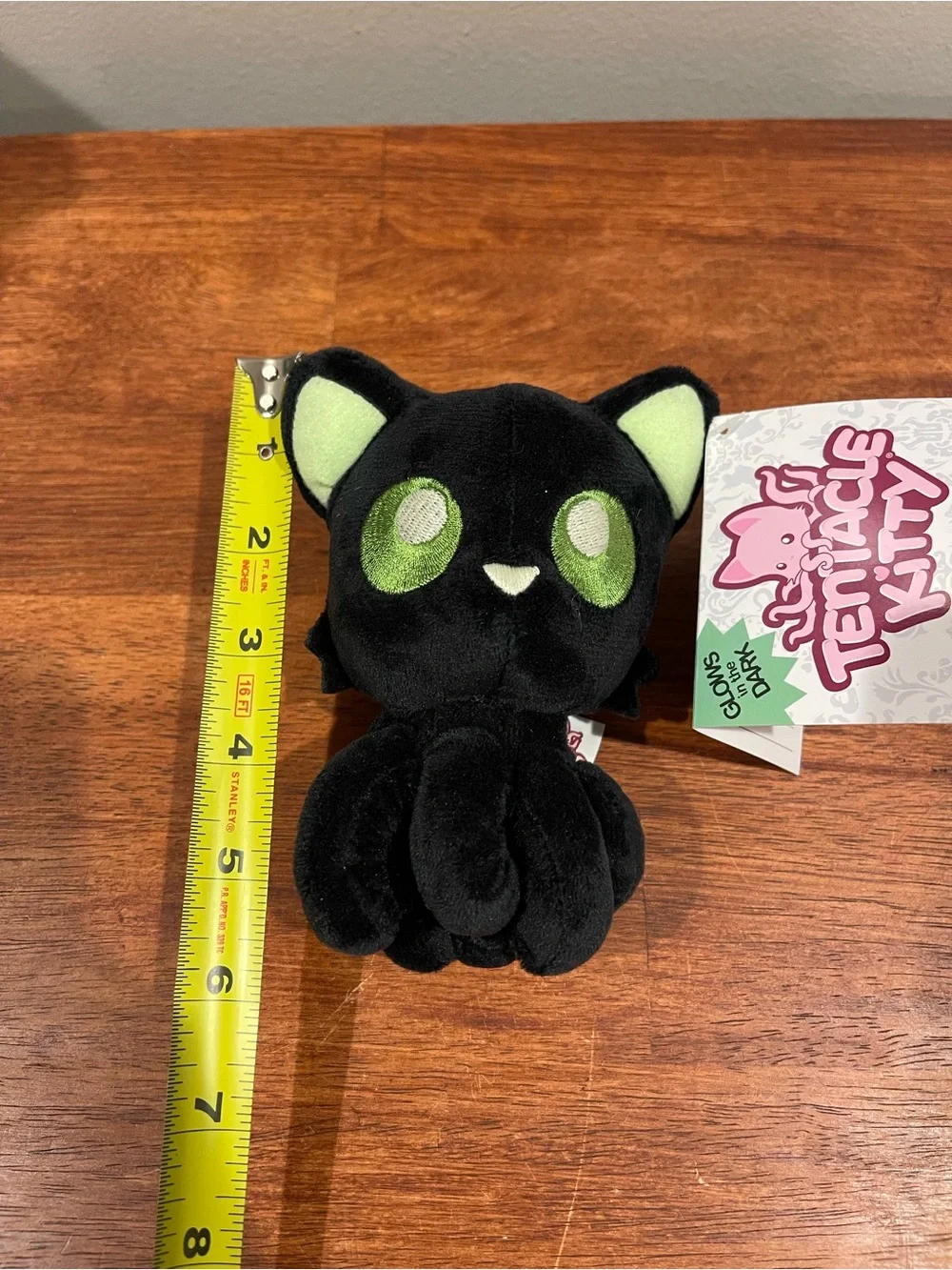 Tentacle Kitty Moonlight Little One Plush 2020 HTF Rare Glow Black Cat Green Eye